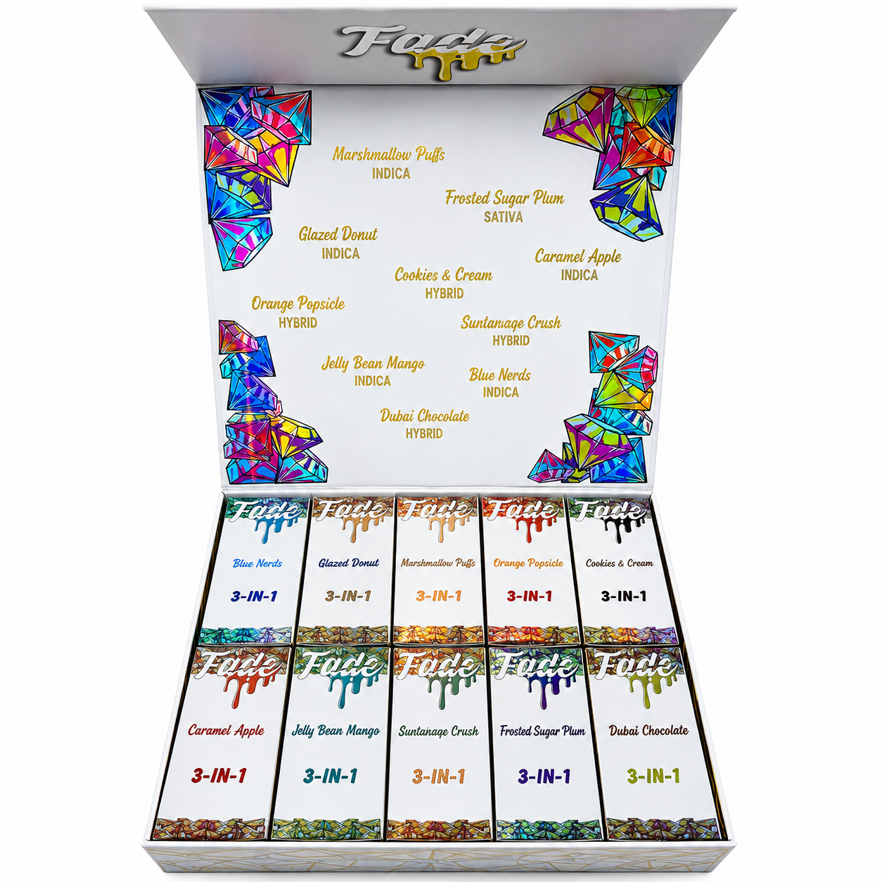 Fade 3 in 1 disposable vape with pre-roll and gummy