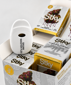 Stky Disposable Skunk Master Flex vape and open display box