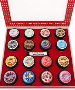 Kandy Kreme Concentrates custom pound box with assorted concentrate jars
