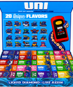 Uni 2G Disposable Dragon Punch package with assorted flavors
