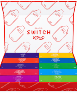 Boutiq Switch 3G Disposable Gum Edition assorted flavor box