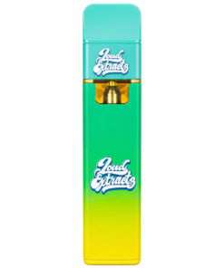 Loud Extracts 2G Disposable Dirty Sprite with Live Resin Liquid Diamonds packaging and green vape device