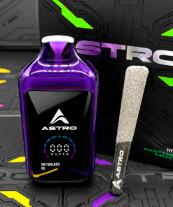Purple Astro 2G Disposable device with pre roll and Astro branded box