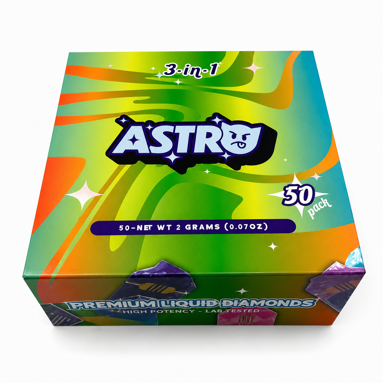 Astro 2G Disposable with pre rolls and assorted 3-in-1 product boxes