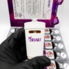 Dranks 2G Disposable white vape device with Dranks logo and oil viewing window