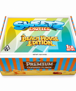 Sweetz Exotics Beach House Edition 1LB cannabis flower presentation box