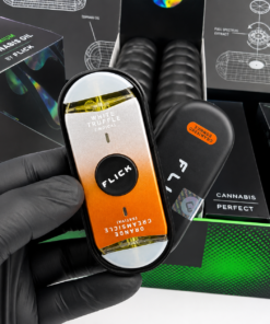 Flick 2G Disposable dual-flavor device with White Truffle and Orange Creamsicle labels