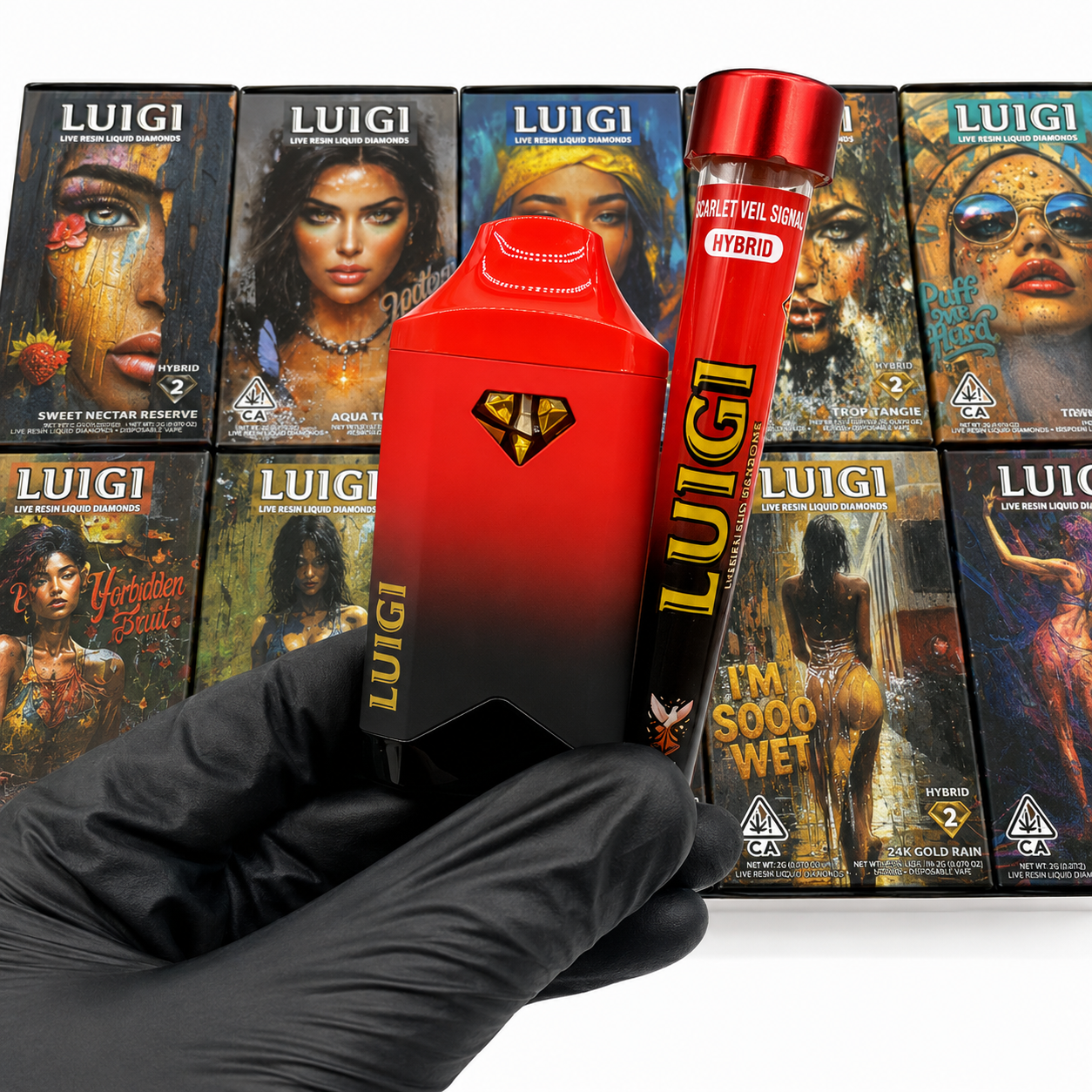Luigi 2G Disposable with Pre Roll cannabis vape collection