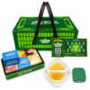 Splitz Wax Corner Drop Edition concentrate jar with dual-texture wax and branded green Corner Drop packaging