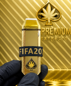 Ace Ultra 2G Disposable World Cup Edition gold vape device with premium metallic finish