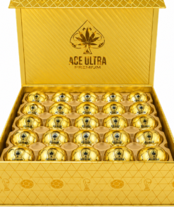 Ace Ultra 2G Disposable World Cup Edition gold display box with multiple football containers