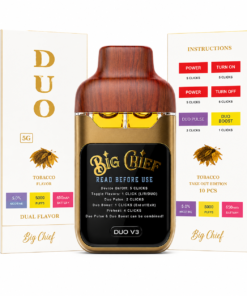 Big Chief Duo V3 Liquid Diamonds dual-flavor disposable vape with premium packaging