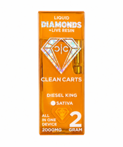 Clean Carts 2G Disposable New Summer Edition Liquid Diamonds and Live Resin device