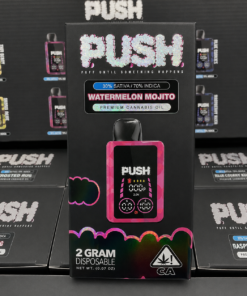 PUSH 2G Disposable vape device with premium cannabis oil design