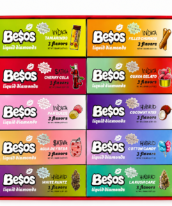 Besos 2G Disposable Liquid Diamonds THC Vape in assorted flavors