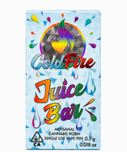 ColdFire Juice Bar 0.5g cannabis rosin disposable vape box