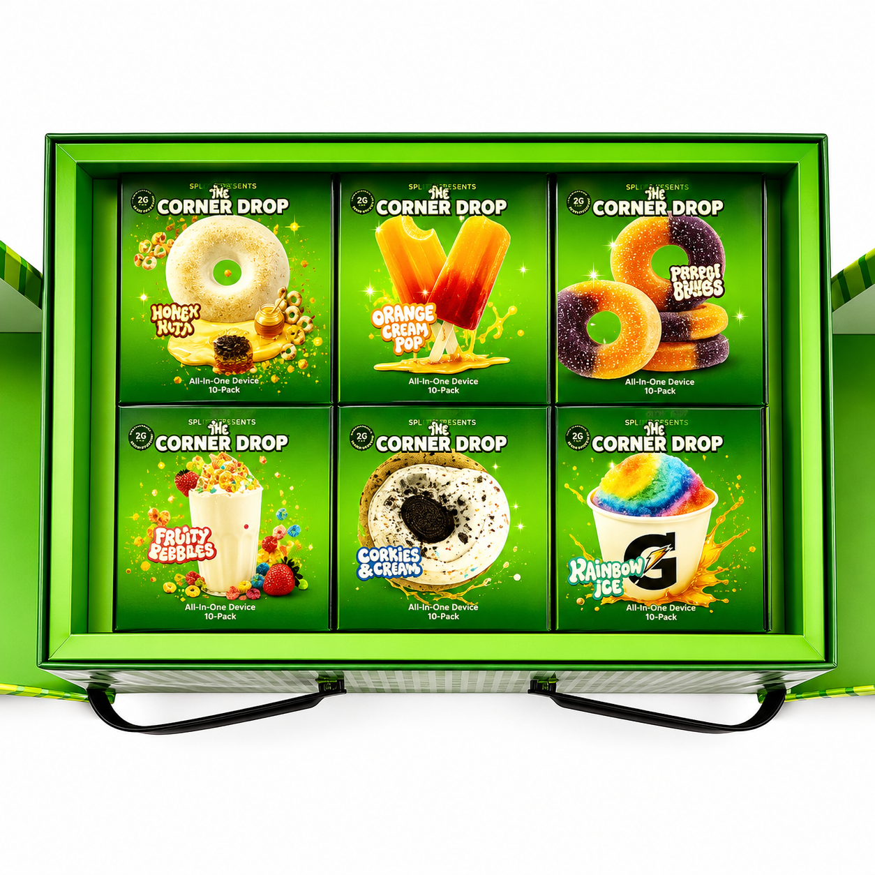 New Splitz 2G Dual Chamber Disposable display box