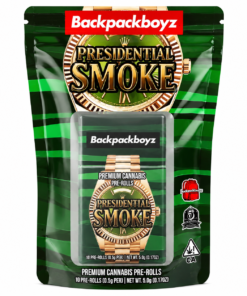 Backpack Boyz premium cannabis pre rolls in colorful branded packaging
