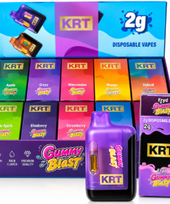 KRT 2g Disposable vape device with colorful branded packaging