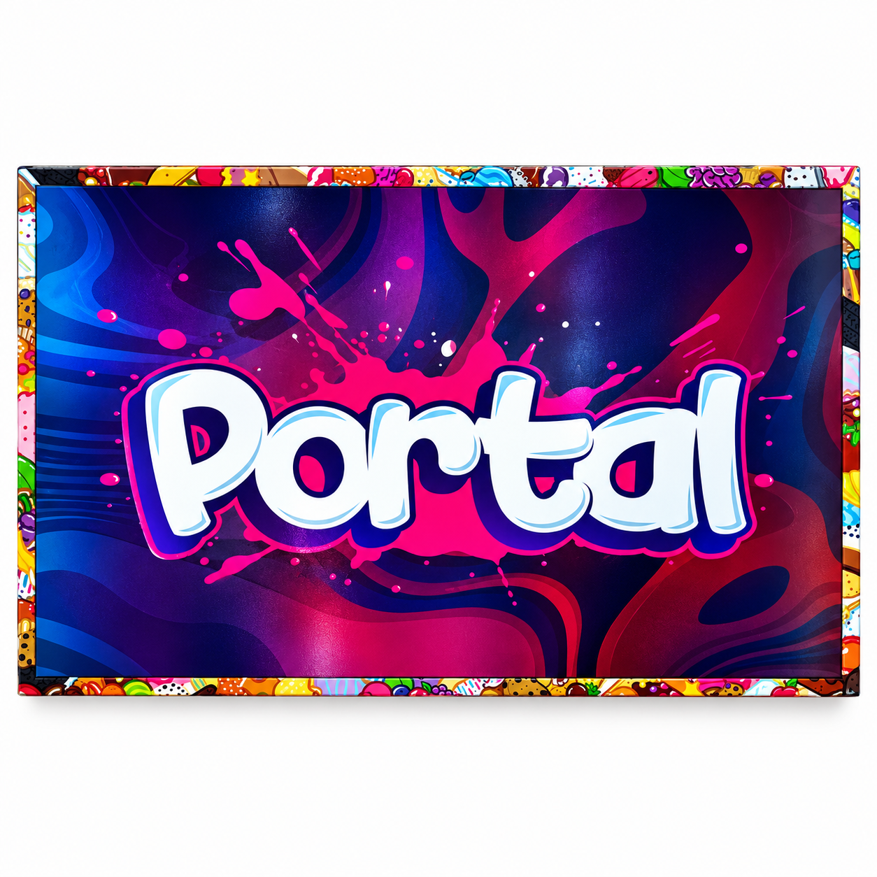 Portal Mushroom Chocolate Bars in assorted colorful packaging, including S’mores flavor.