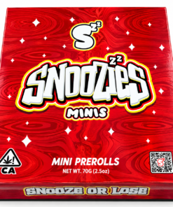 Snoozies Minis Prerolls Candy Land 5-pack with colorful product packaging