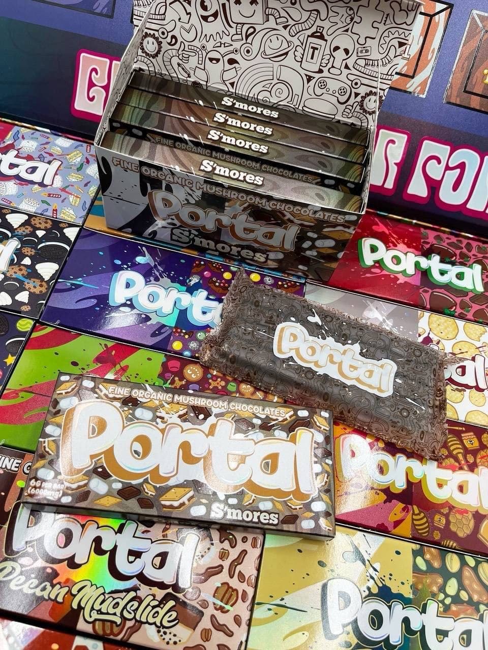 Portal Mushroom Chocolate bars