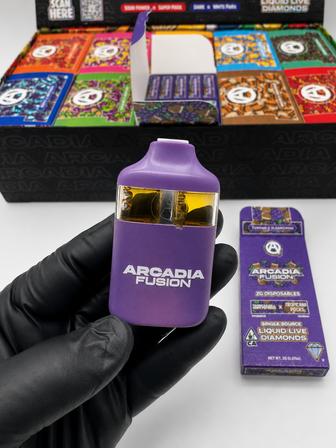Arcadia Fusion 2G Disposable dual flavor retail display box