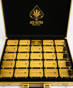 Ace Ultra Premium 2G Diamond Sauce gold disposable vape case