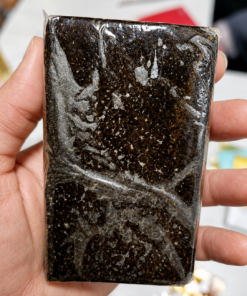 Bubble Hash showing concentrated cannabis trichomes with a natural hash texture and color