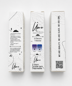 UMO 2G Disposable dual flavor double tank vape