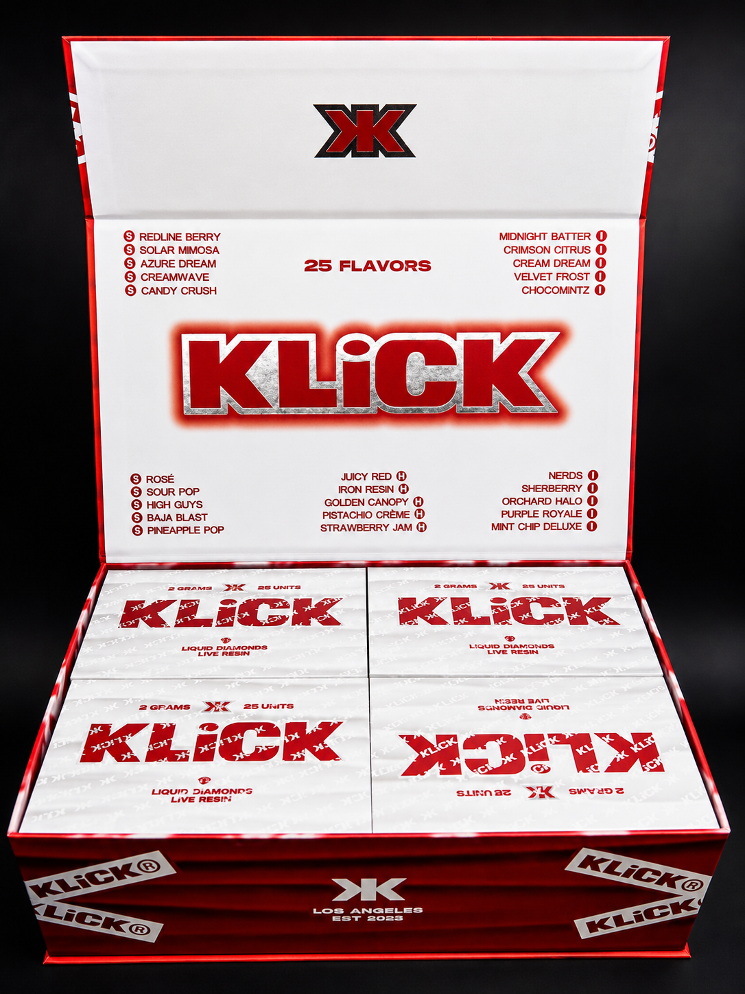 Klick Disposable 2G Liquid Diamonds + Live Resin Vape