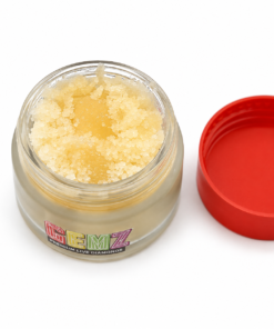 Gemz Sugar Diamonds Extracts wholesale display featuring premium sugar diamond concentrate jars with Indica, Hybrid, and Sativa strain selection.