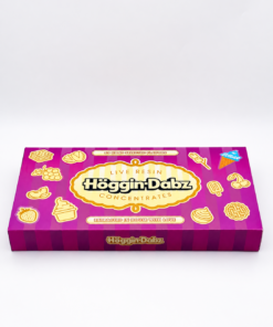 Höggin Dabz Live Resin Concentrates 32-flavor display box and granular concentrate