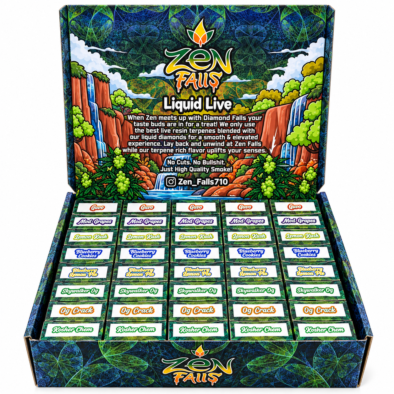 Zen Falls 2G Disposable Liquid Live Vape