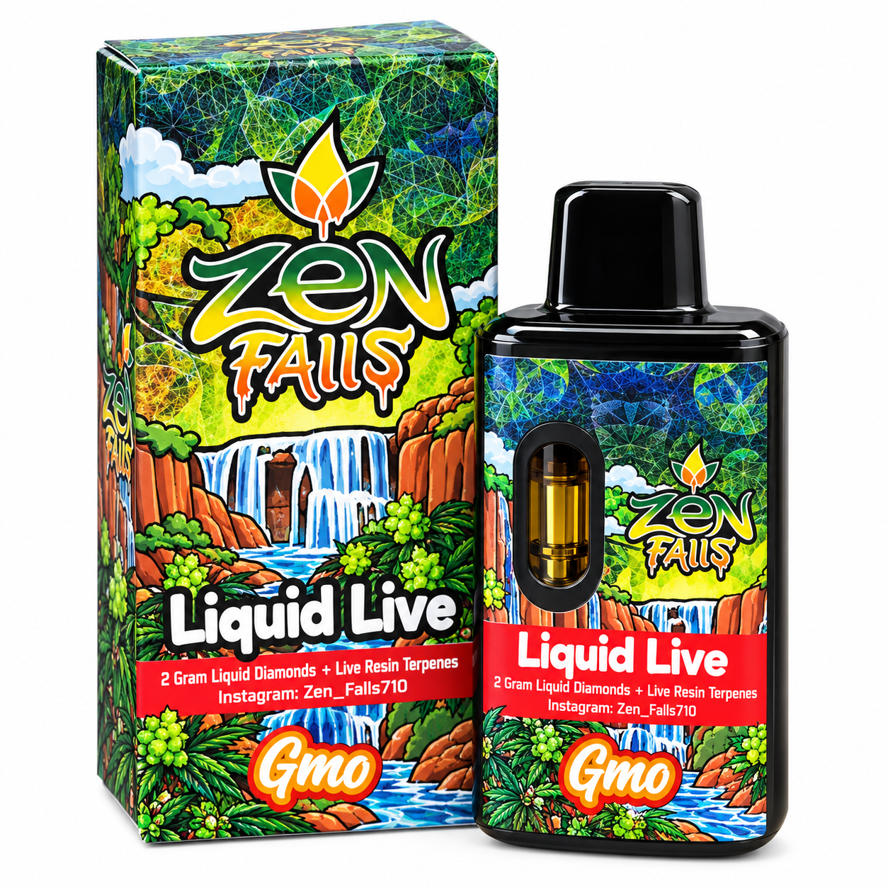 Zen Falls 2G Disposable Liquid Live Vape